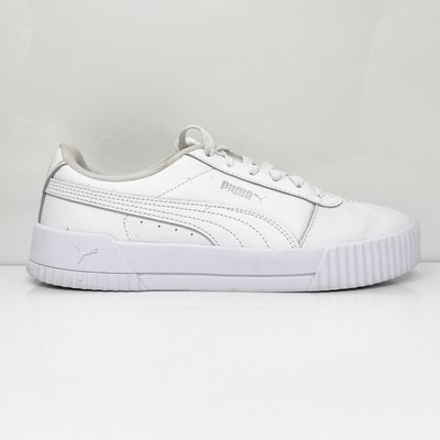 Puma Womens Carina 370325-02 Белая Повседневная Обувь Кроссовки Размер 9