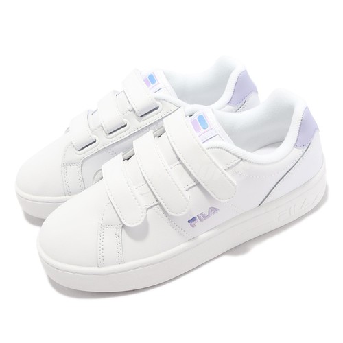 

Fila Court Deluxe Белый Фиолетовый ремешок Мужчины Унисекс Повседневная обувь на платформе, Court Deluxe