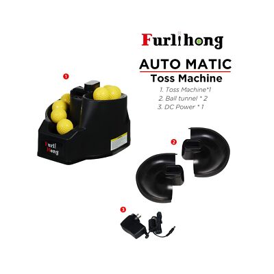 6902BHA Rechargeable Baseball/Softball Toss Machine with Extendable Ball Stac...