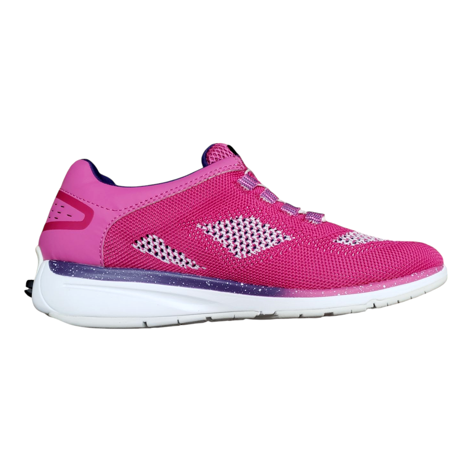 ZeroTie Women's Fresh Breeze Hands-free Sneaker Shoes Pink / Purple Size 7