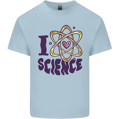 I Love Science Physics Chemistry Biology Geek Kids T-Shirt Childrens