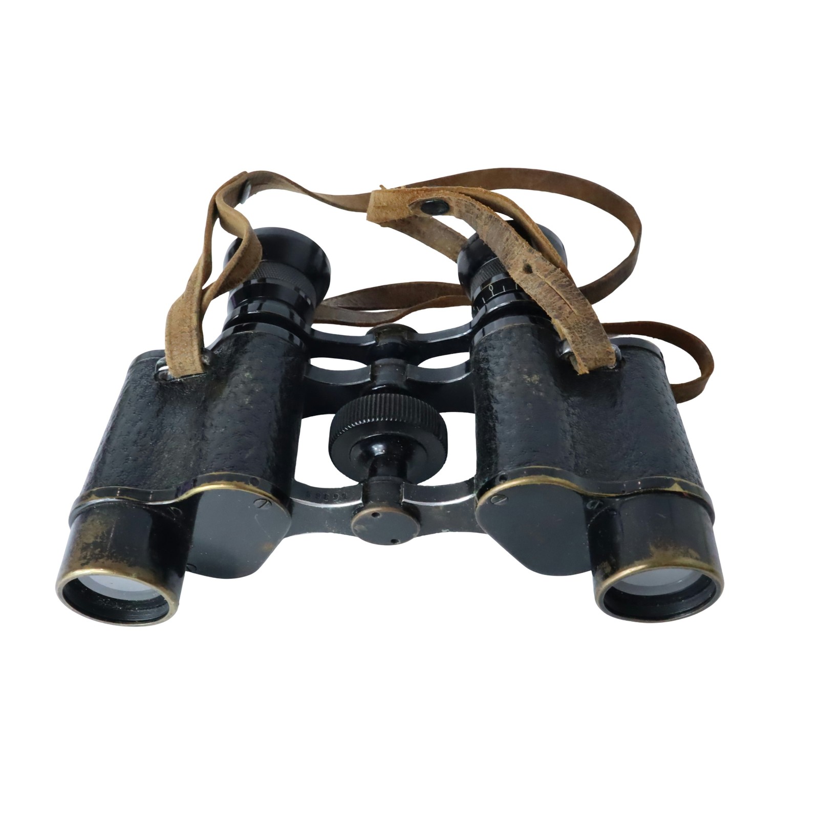 Antique Busch Ultralux 8x Binoculars German Military Brass