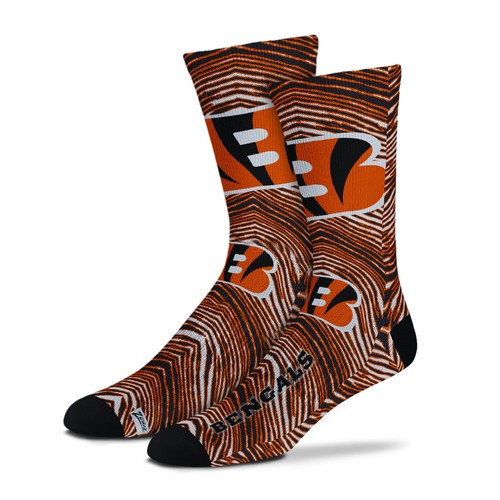 Носки унисекс Zubaz By For Bare Feet НФЛ для взрослых Cincinnati Bengals Zubified Dress Socks