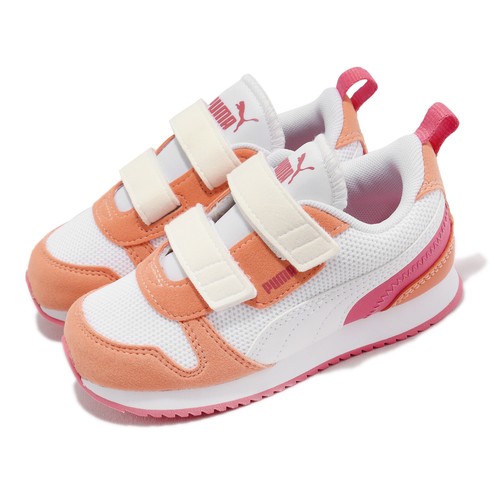

Повседневная обувь для малышей Puma R78 V INF с белым оранжевым ремешком 373618-38, Белый, R78 V Inf