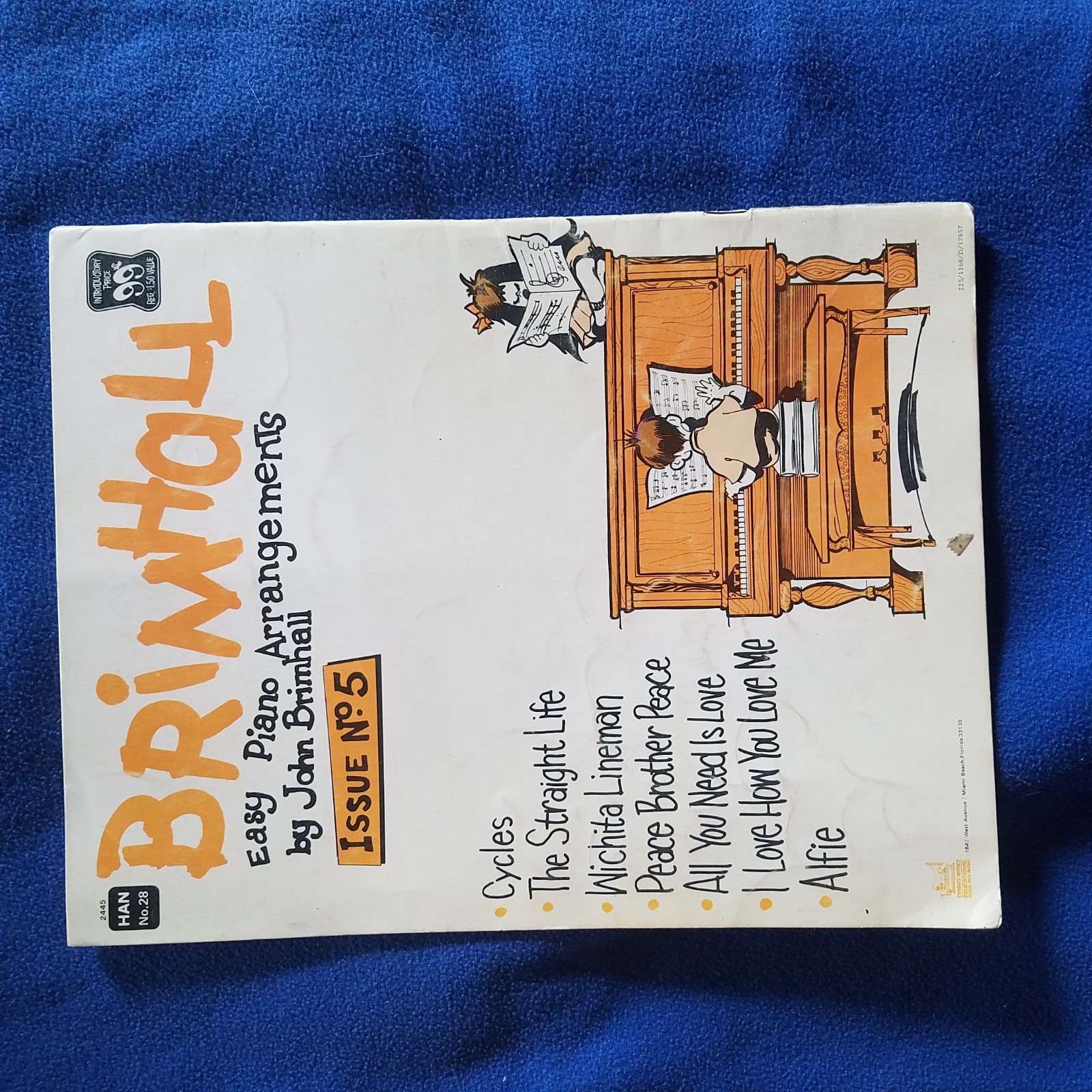 Brimhall Easy Piano Arrangements Issue No. 5 book. sheet music Wichita Lineman +