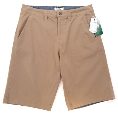 Flag & Anthem Men's Wingate Chino Shorts Long Length Khaki Tan Stretch - Sz 30