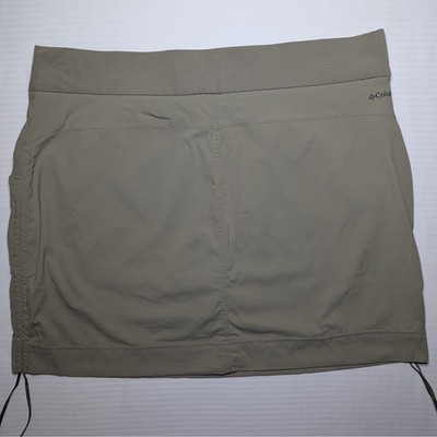 Columbia Sportswear Hiking Skort Womens XL Green  Stretch Golf Athletic Skirt