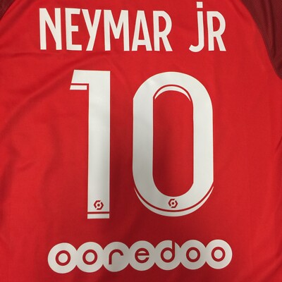Nike Psg Neymar Jr 10 Red 16-17 Ligue 1 Stadium Version Size M Men Only