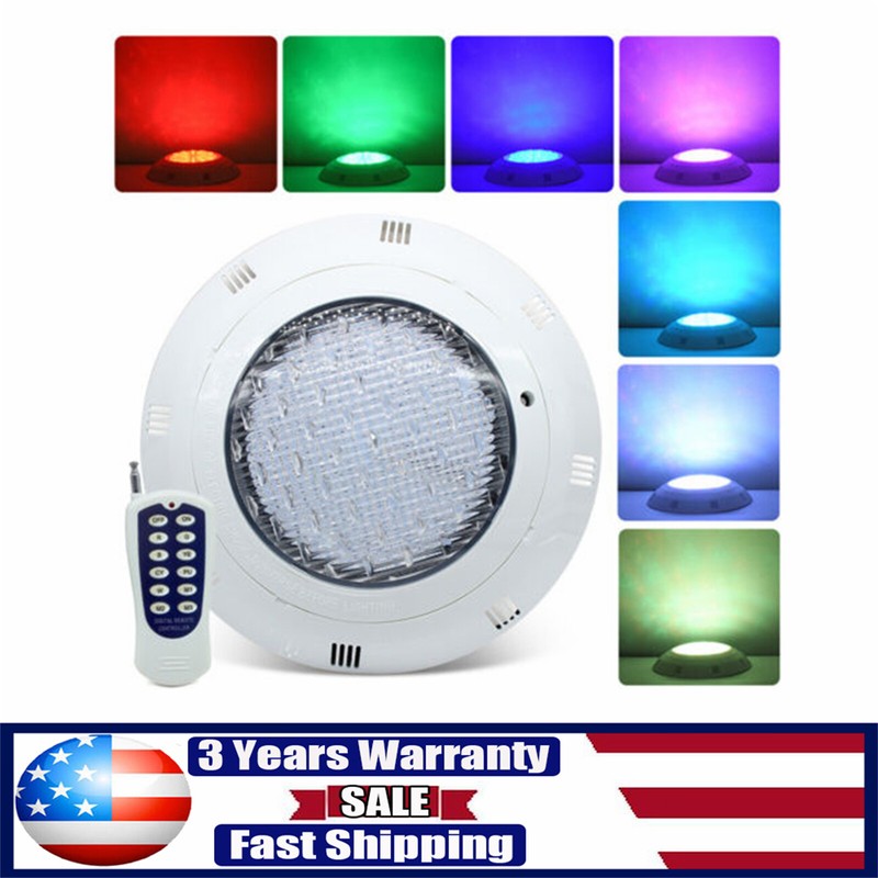36W 360 LED RGB Schwimmbad Unterwasser Scheinwerfer Einbau Poollampe Beleuchtung
