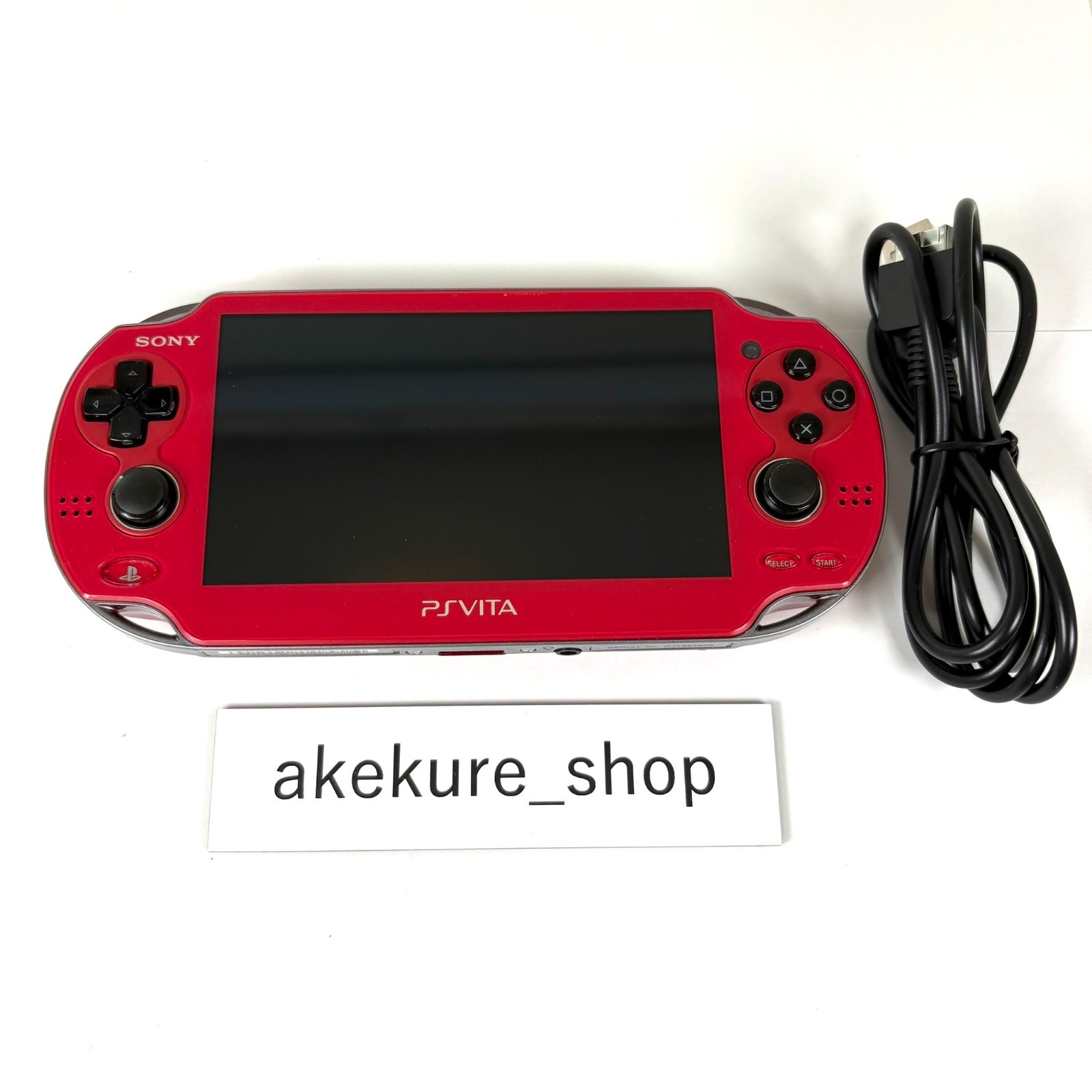PlayStation Vita - ps vita1000　レッド USED PS Playstation vita Wi-Fi model METALLIC RED with all