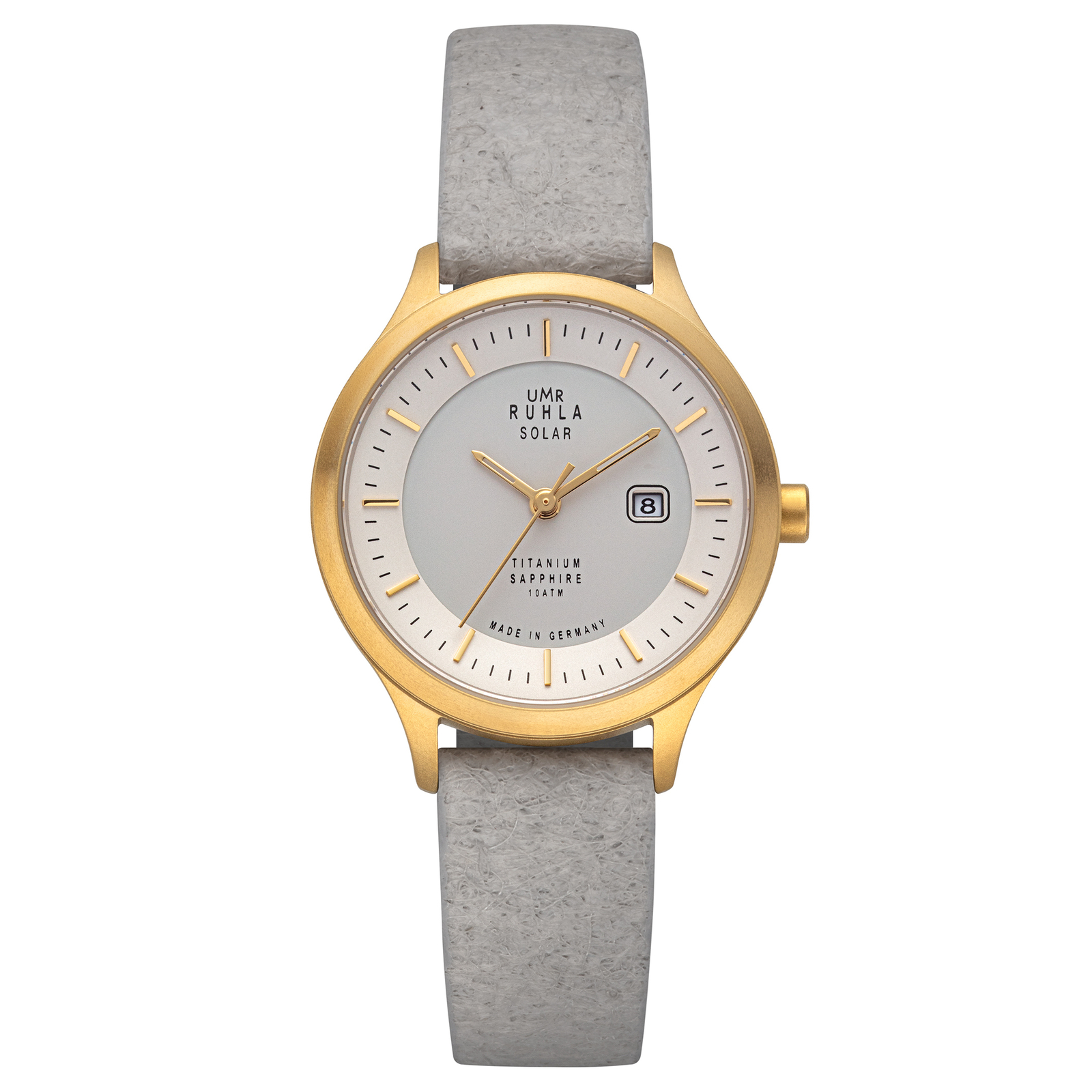 UMR RUHLA Orologio Uomo Al Quarzo Solare: Cinturino In Titanio, Vetro Zaffiro, Made In Germany. Eleganza E Robustezza, RSO95952M.