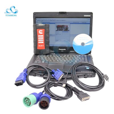 for Cummins INLINE 7 Data Link Heavy Duty Truck Diagnostic Tool 8.7 Laptop Set