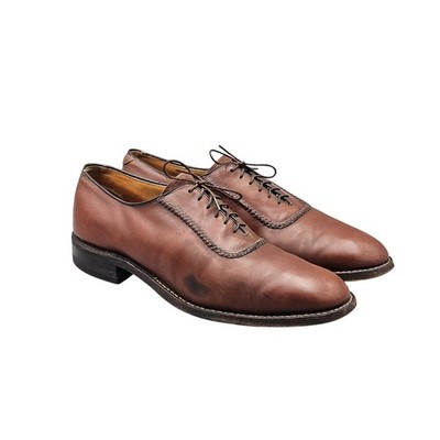 Stübbe Men Size 11.5 B/AA Rare Vintage Brown Leather Blucher Dress Oxfords READ