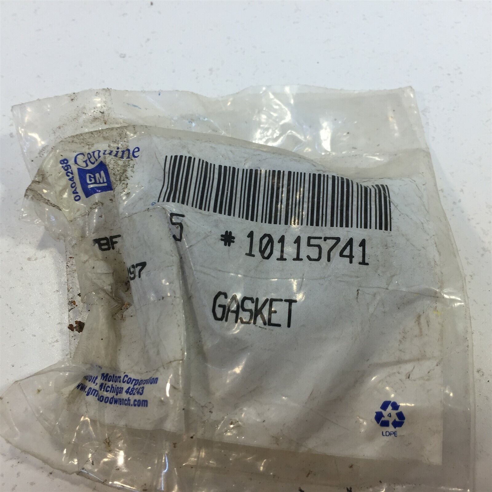 (1) Genuine GM 10115741 Gasket 