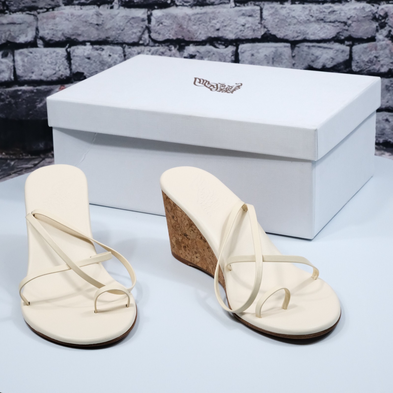 Ancient Greek Sandals: Chora Cork Wedge in Size 6 (Retail