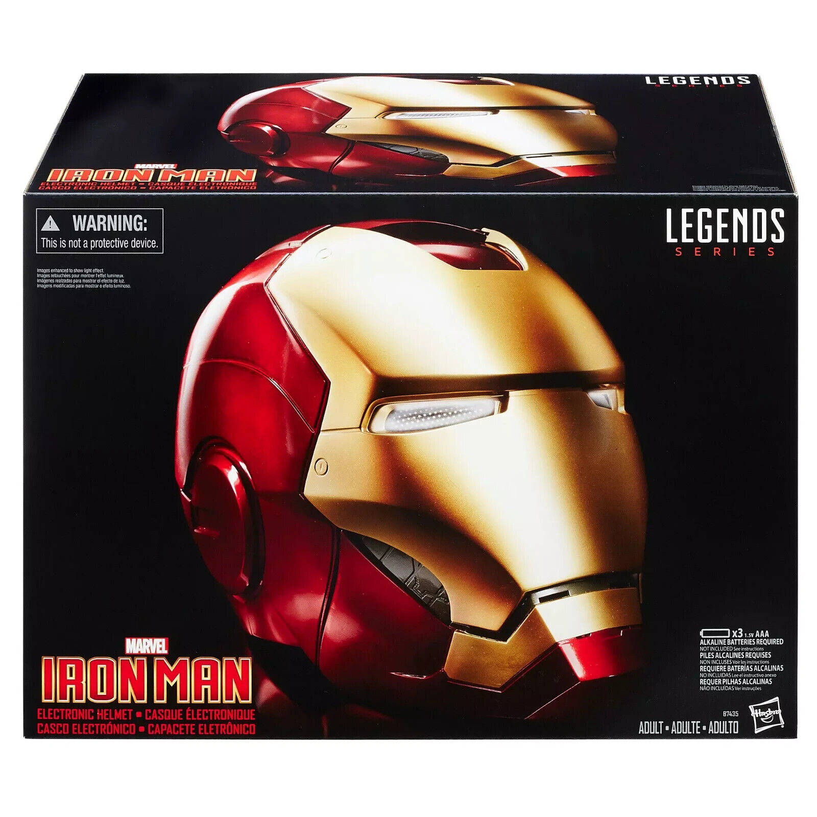 Hasbro Marvel Legends Avengers Iron Man Electronic Helmet Prop Replica RARE Hasbro Marvel Legends Avengers Iron Man Electronic Helmet Prop Replica RARE