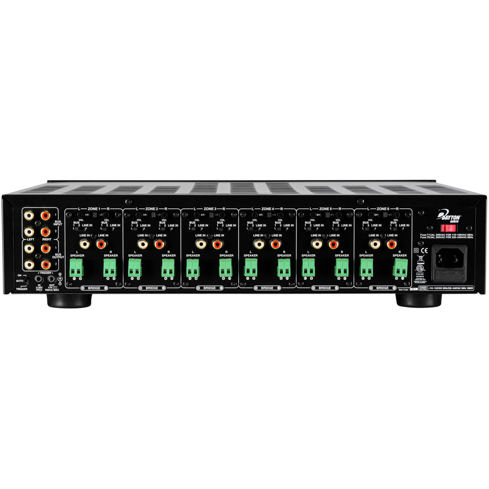 Dayton Audio MA1260 MultiZone 12Channel Amplifier 60WPC 848791001215 eBay