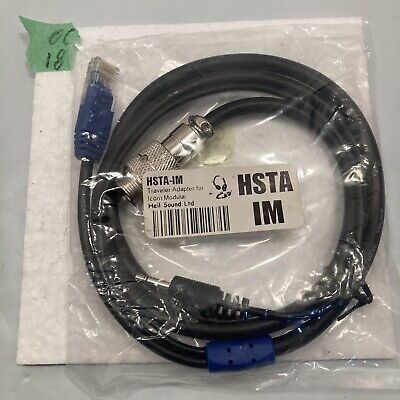 Heil Sound HSTA-IM Mic Traveler adapter cable: Icom 8-pin to modular NEW! OC18