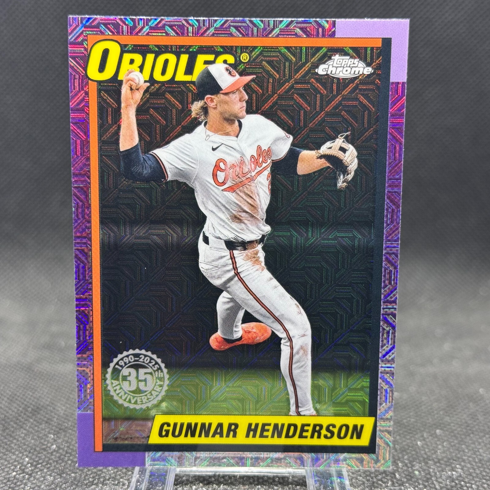 Gunnar Henderson 2025 Topps Series 1 1990 Chrome Silver Pack