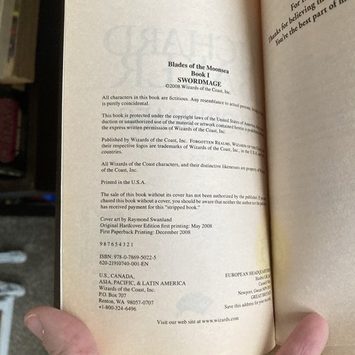 Forgotten Realms Swordmage Corsair Blades of Moonsea Richard Baker Paperback