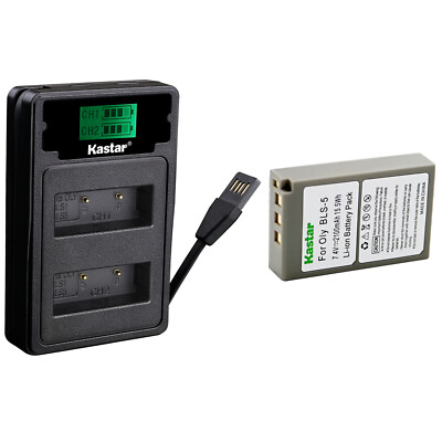 Kastar Battery LZD2 USB Charger for Olympus BLS-5 & Olympus E-PL3 EPL3 Camera