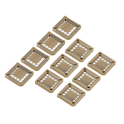 PLCC44P IC Socket 44Pin 1.26mm SMT Surface Mounted Devices for PCB Pack of 10