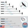 Oversized Back Scratcher Set, 2 Pack Portable Extendable Stainless Steel Telescoping Massage Tool, Gift/Stocking Stuffers for Men Women