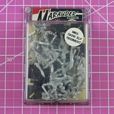 Warhammer Marauder MB3 Dark Elf Regiment, Metal - Rare & OOP, Citadel Dark Elves