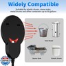 Submergible Chicken Waterer Heater, 500Watt Thermostatic Control Heated Chicken Waterer Deicer, Aluminum Aluminum Poultry Water Heater Mini Size Water De-icer for Duck Goose Bird Cow Horses Livestock