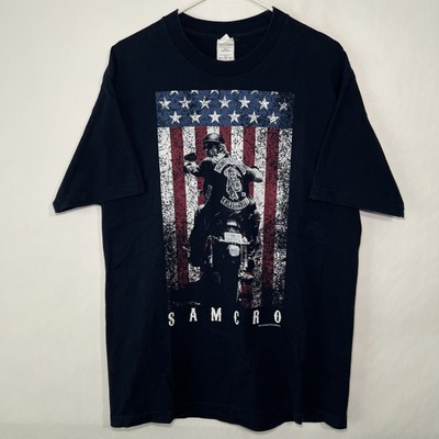 VTG 2008 Sons Of Anarchy Samcro T Shirt Size Large Navy Blue Alstyle Short Slv