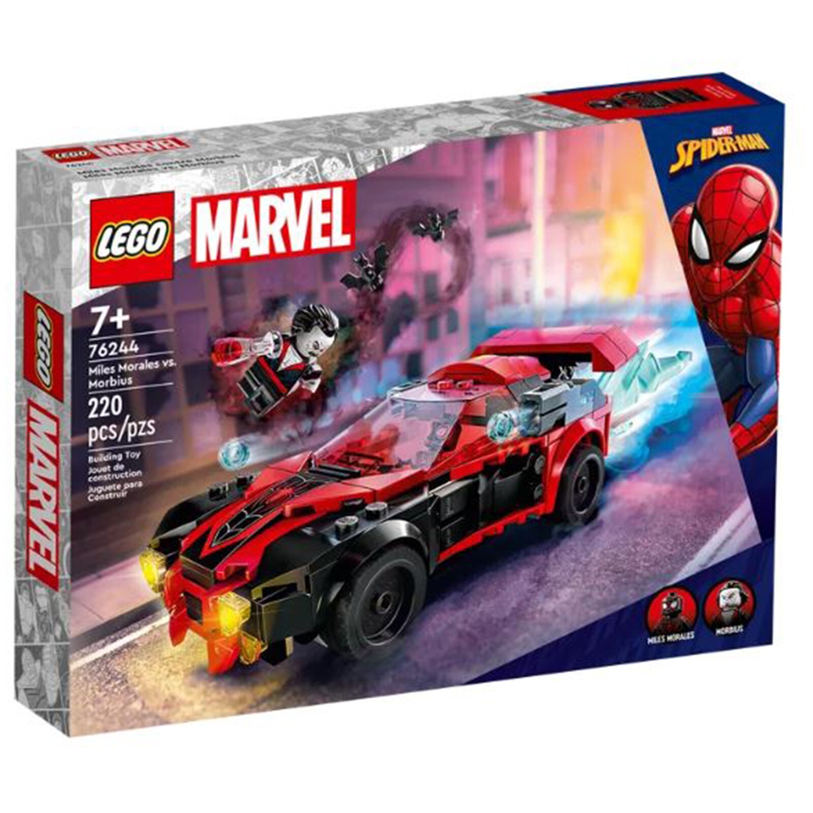 Конструктор LEGO Marvel Майлз Моралес против Морбиуса 76244 НОВЫЙ