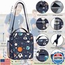 Clastyle Sport Ball Insulated Kids Lunch Bag Blue Large Thermal Cooler Bag for Boy Picnic School Lunch Box Tote,Basketball Football