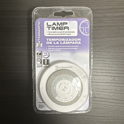 Intermatic Lamp Timer - 10 Amps CFL TN300CH Sealed Manual On/Off Switch New