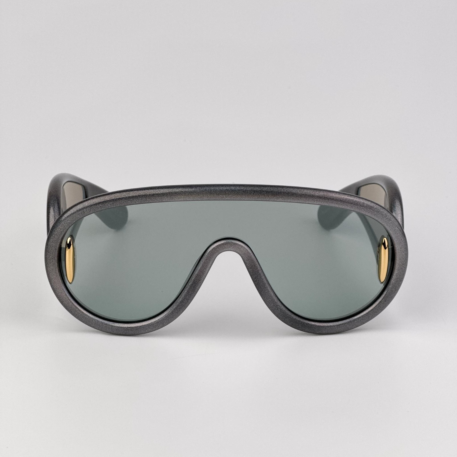 Loewe Men Sunglasses Grey Blue Mirror Shield LW40108I X  display picture 3