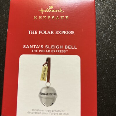 Hallmark 2021 THE POLAR EXPRESS Santa's SLEIGH BELL Keepsake Ornament Round Trip