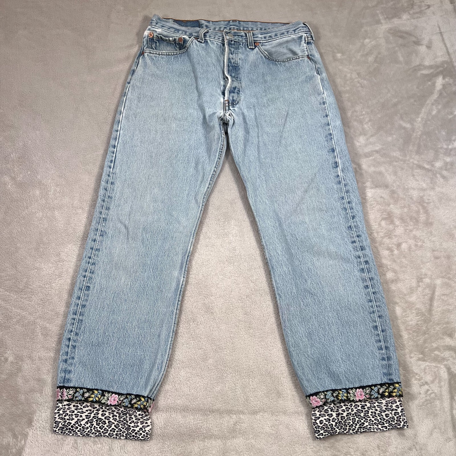 Levi's 501xx ライトブルーデニム W34 L31 Vintage Levis 501xx Jeans Mens 28x27 Blue Light Wash Denim