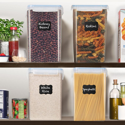 Set of 2 Extra Large Food Storage Containers with Airtight Lids, 8.5L / 287 Oz