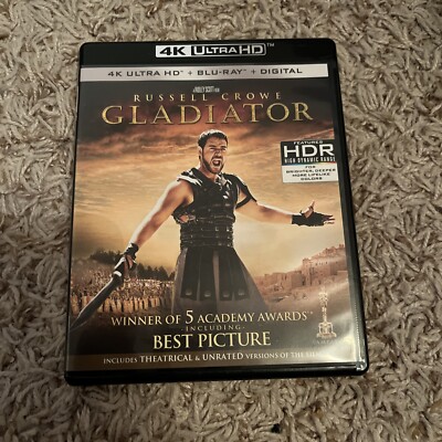Gladiator [New 4K UHD Blu-ray] With Blu-Ray, 4K Mastering, Ac-3/Dolby Digital,