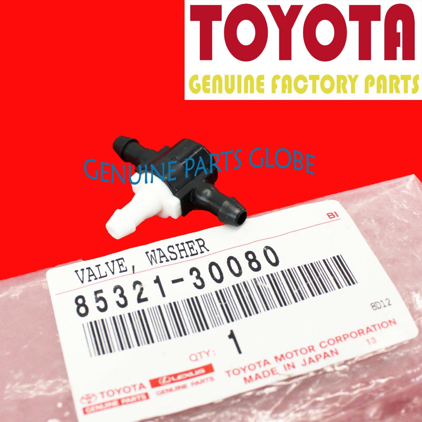 GENUINE OEM TOYOTA AVALON CAMRY RAV4 YARIS WINDSHIELD WASHER VALVE 85321-30080