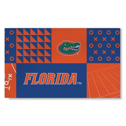 Моющийся коврик для гостиной с цветными блоками Northwest NCAA Florida Gators, 36 x 60