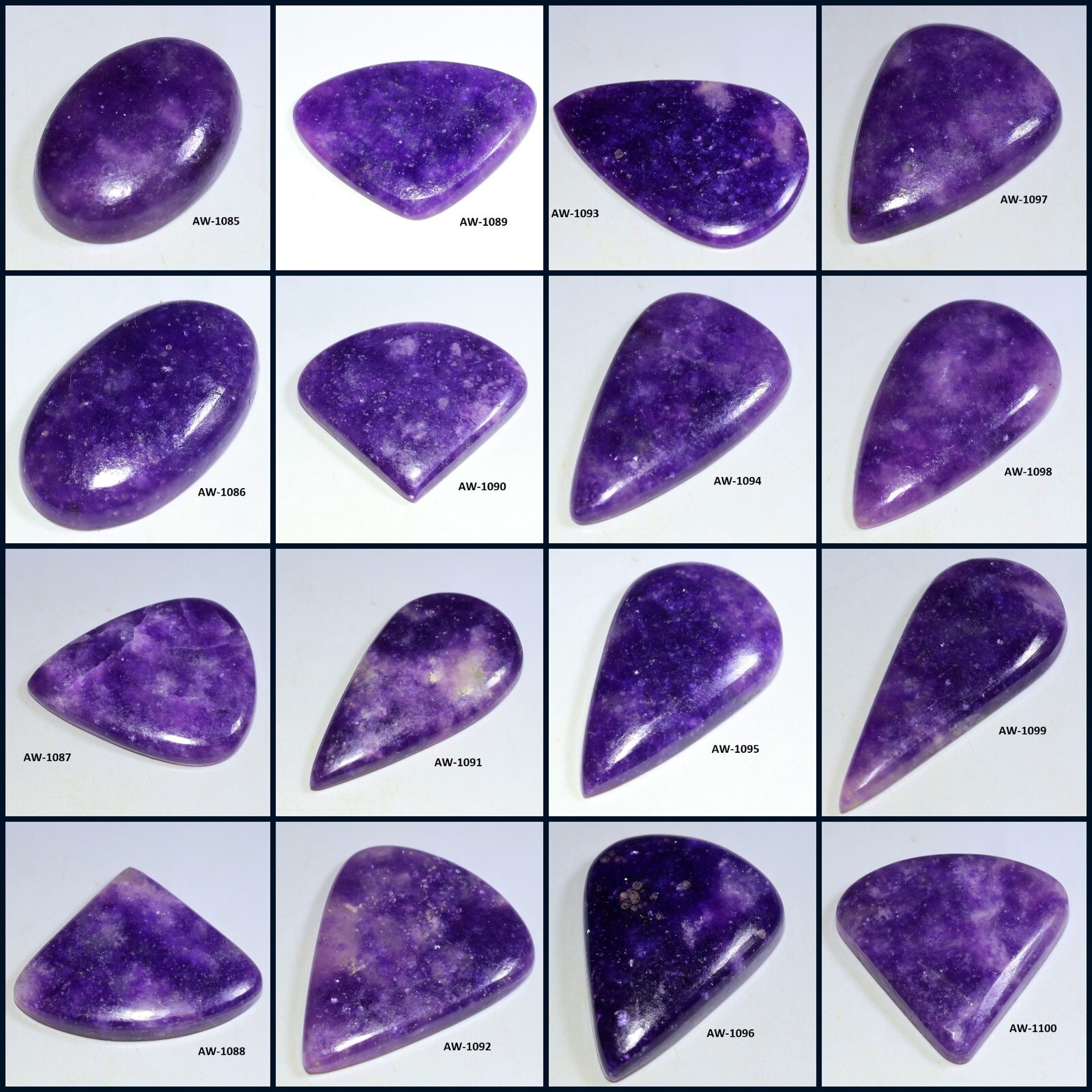 赤と青 (Type-A)/purple stone Purple Crystals and Stones: With Names, Properties and