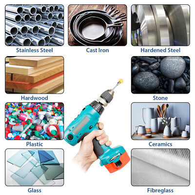 20Pcs Tungsten Carbide Steel Rotary Burr Die Grinder Bit 1/8in Shank Carving Set