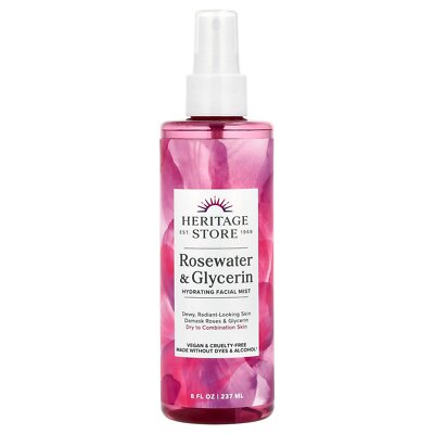 Rosewater & Glycerin, Hydrating Facial Mist, 8 fl oz (237 ml)