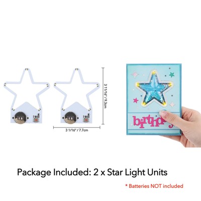 Self-Adhesive Light-Up Units with Warm White Leds To Add Lights To Handmade Card