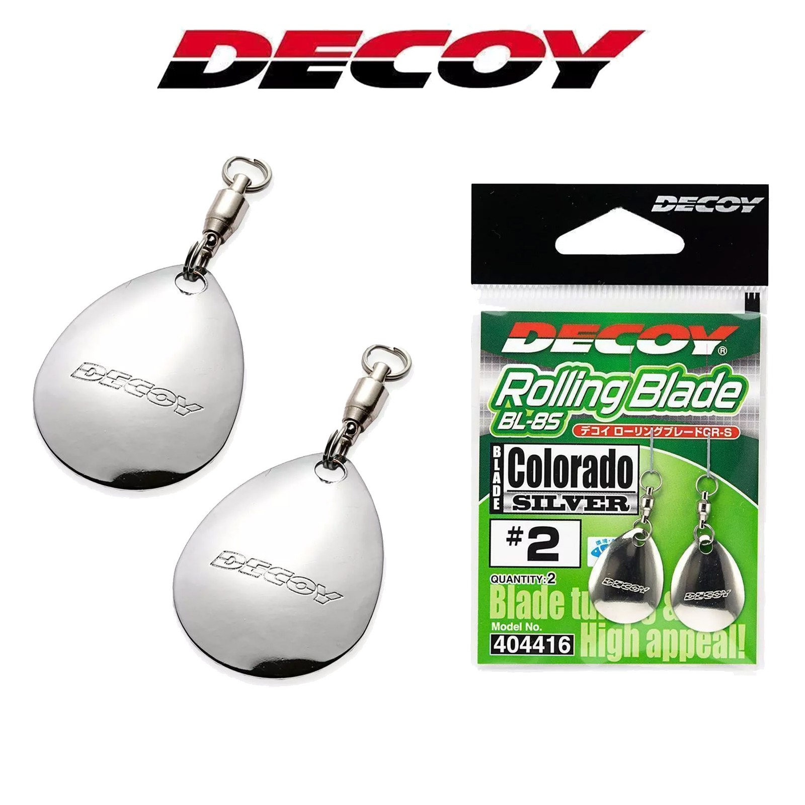 DECOY Rollin Blade Colorado BL-8S Silver | Ersatz Spinnerblätter