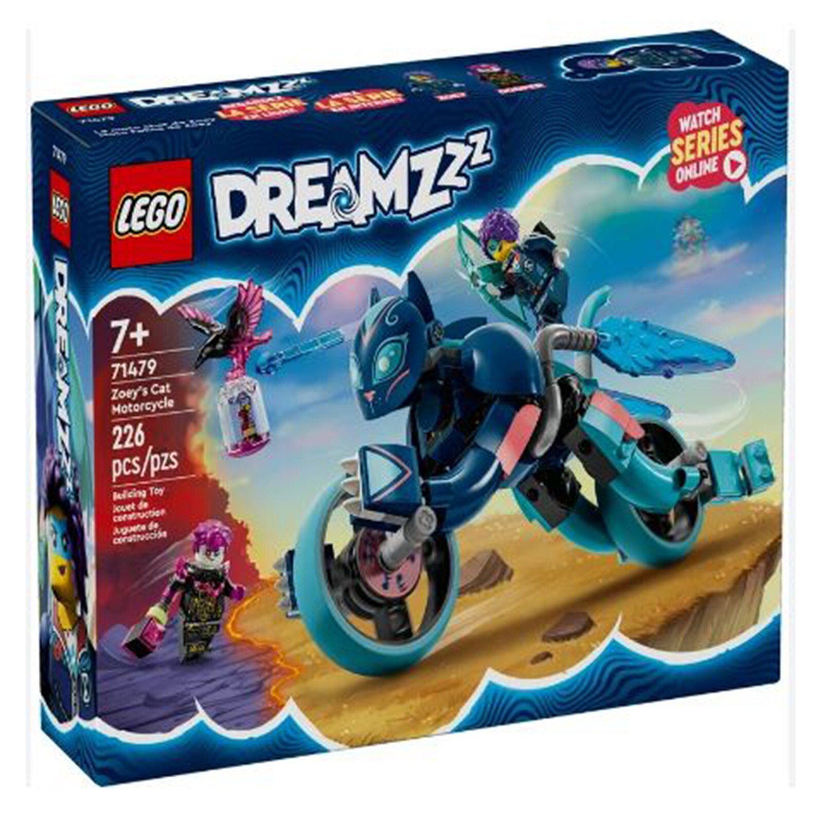 Конструктор LEGO Dreamzzz Zoeys Cat Мотоцикл для кошек 71479 НОВЫЙ В НАЛИЧИИ