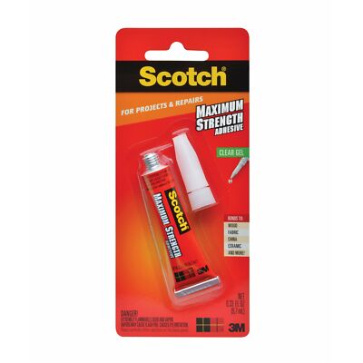 Scotch  Maximum Strength Adhesive 6048, 0.33 fl oz (9.7 mL)