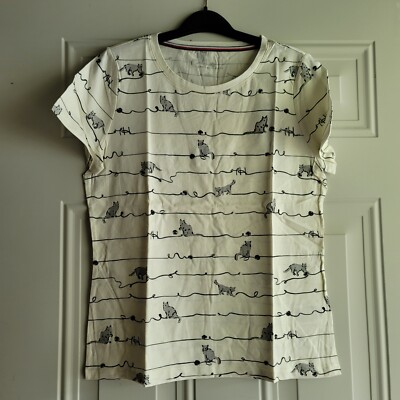 Tommy Hilfiger Women Short Sleeve Cotton Ivy T-shirt Size M