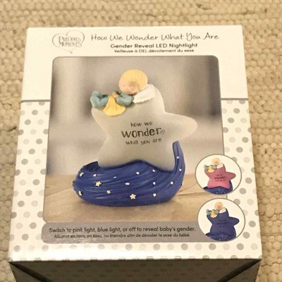 Precious Moments Gender Reveal LED Nightlight How We Wonder What You Are Star
