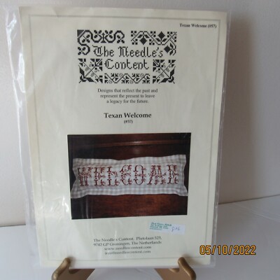 The Needle's Content Cross Stitch Texan Welcome #57 Brand New